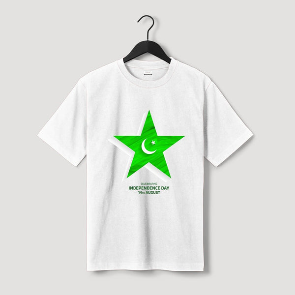 OMRAG - Clothing - Half Sleeve T-Shirt - Green - Pakistan Day!