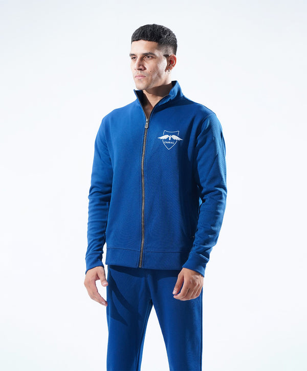 OMRAG - Blue Upper With Slim Straight Fit Blue Trouser - Track Suit