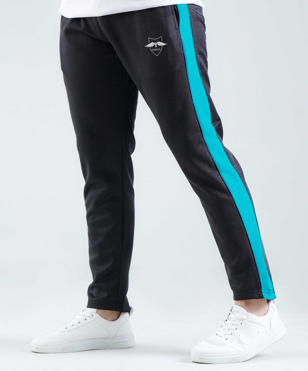 OMRAG - Joggers Gym Sweatpants Trousers Blue Sides