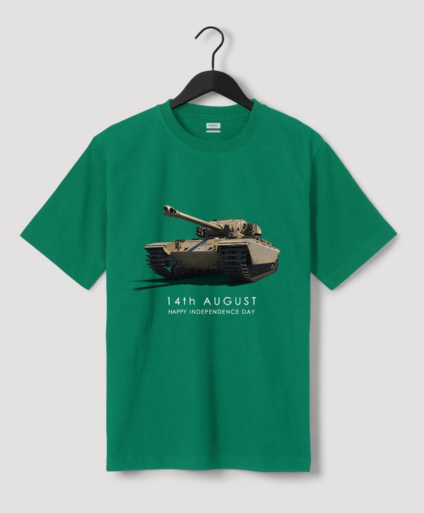 OMRAG - Clothing - Half Sleeve T-Shirt - Green - Pakistan Day Tank