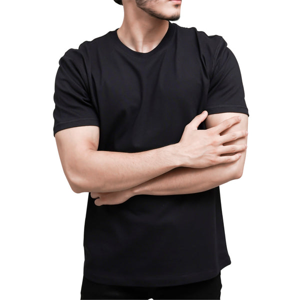 OMRAG - Half Sleeve Tee Shirt - Black