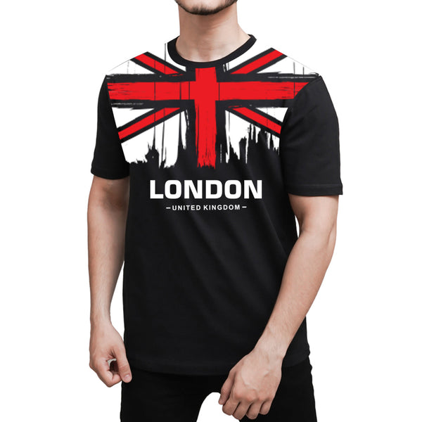 OMRAG - Half Sleeve Tee Shirt - Black - London