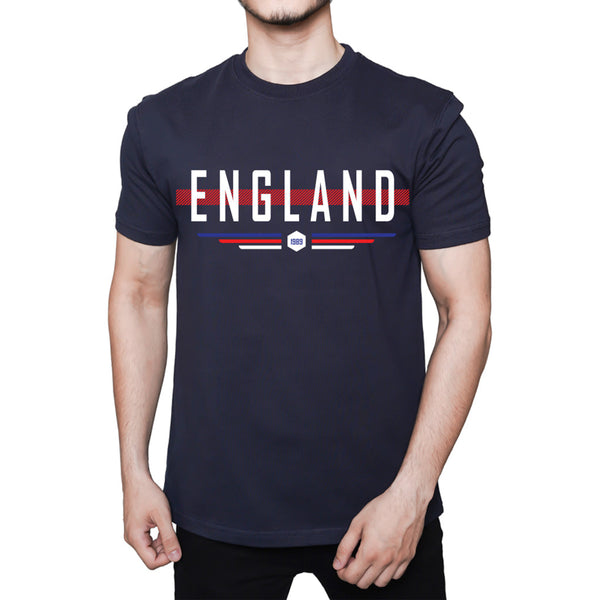 OMRAG - Half Sleeve Tee Shirt - Blue England