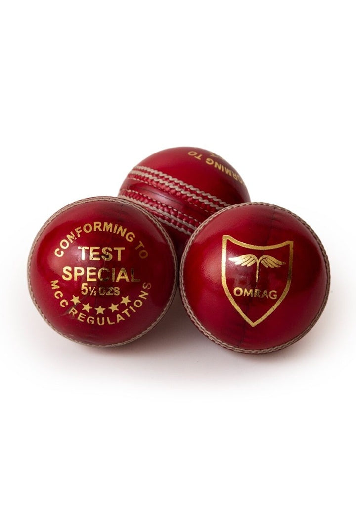 OMRAG - Cricket Balls Hand Stiched - Red - Classic Edition - OMRAG