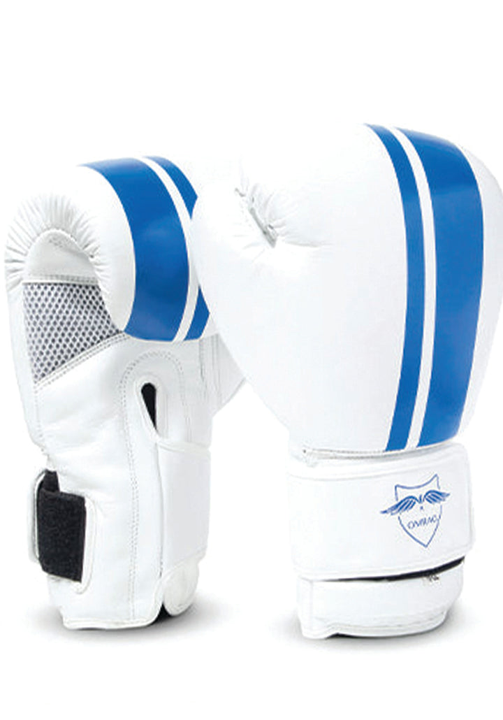 OMRAG Boxing Gloves Blue Stripes - Pro Edition - OMRAG