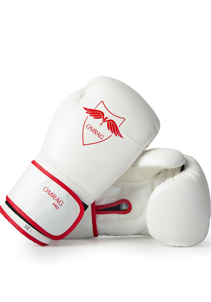 OMRAG Boxing Gloves Red & White Classic Edition - OMRAG