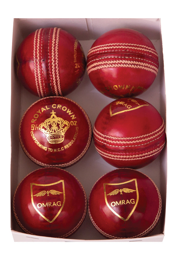 OMRAG - Cricket Balls Hand Stiched - Red - Classic Edition - OMRAG